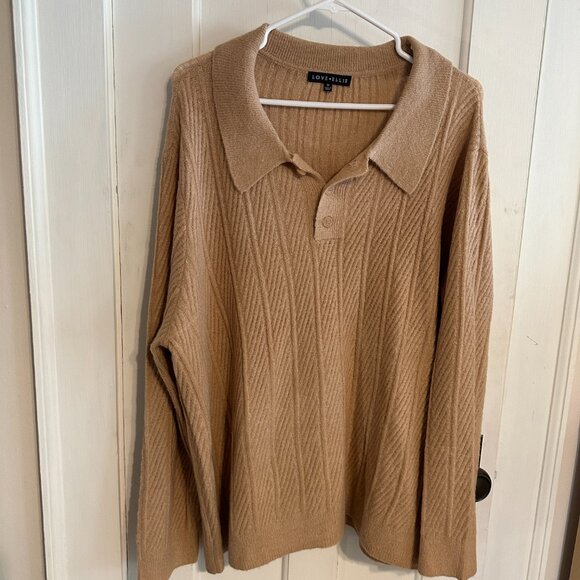 | LOVE ELLIE | Cream Collared Sweater - Picture 2 of 5